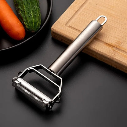 Heavy-Duty Kitchen Peeler: Stainless Steel Vegetable and Fruit Peeler, Potato Slicer, and Carrot Shredder