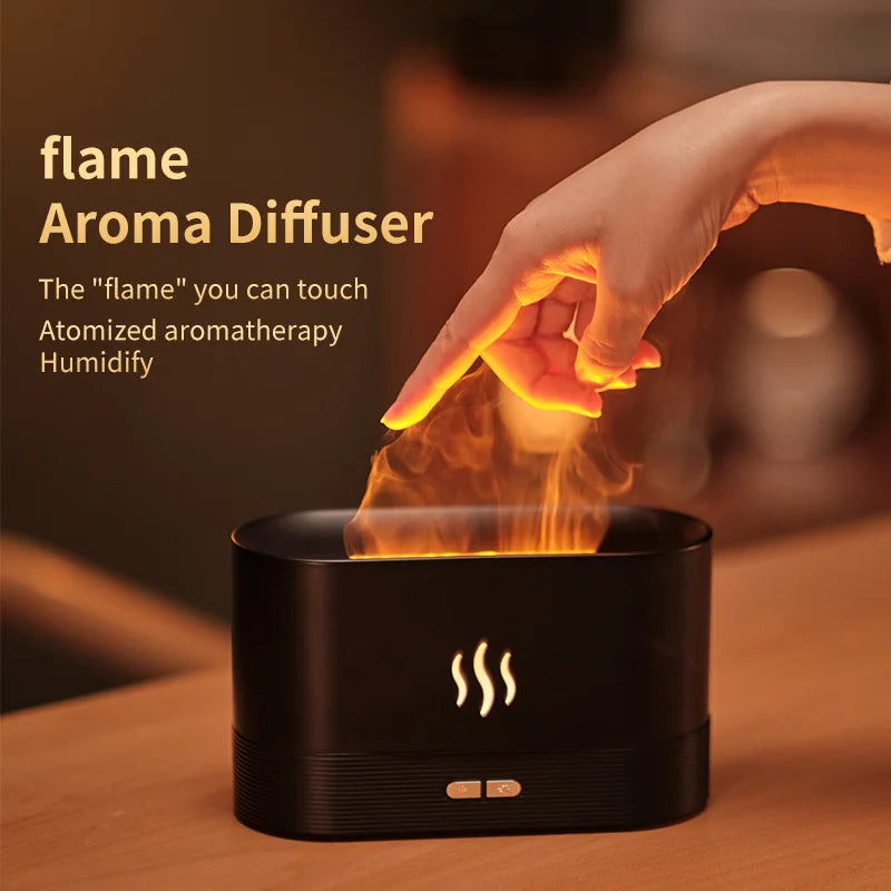 Multicolor Flame Aromatherapy Humidifier