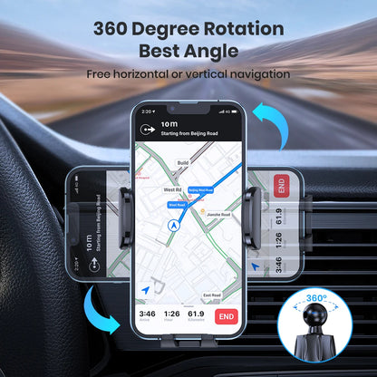 Universal Car Bracket Gravity Phone Holder Car Air Vent Clip Mount.