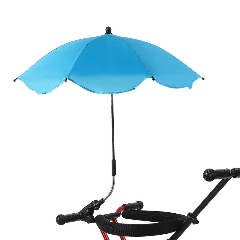 Adjustable UV Sunshade for Baby Strollers – Portable Parasol for Enhanced Sun Protection