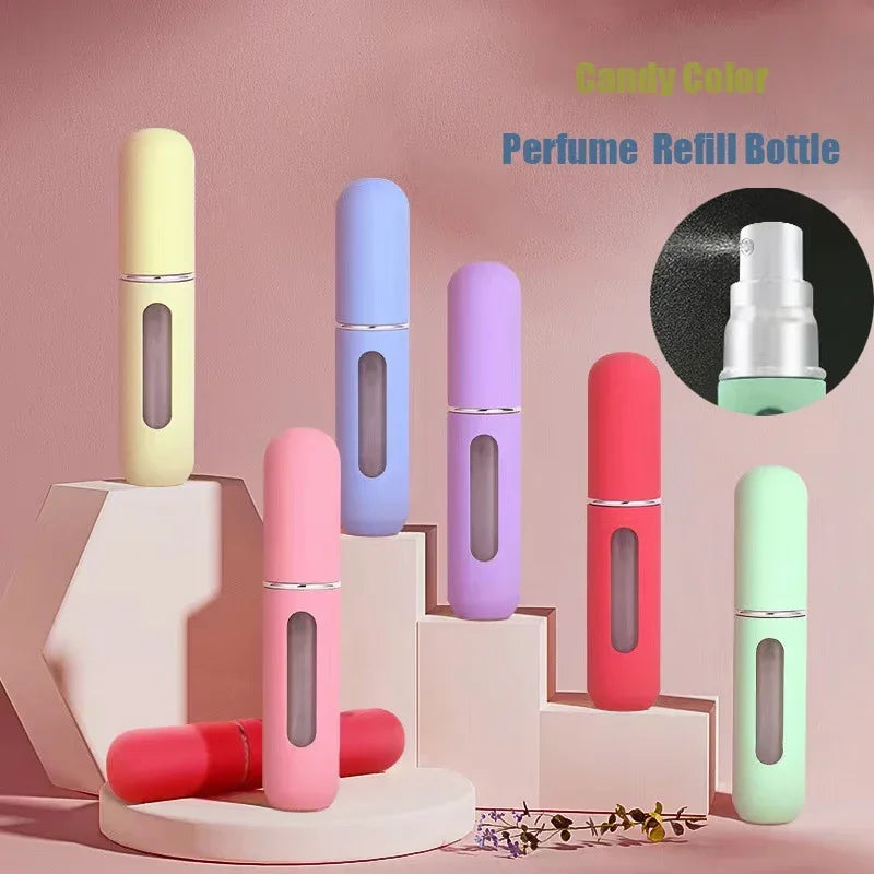 Portable Mini Perfume Atomizer Bottle – Refillable, Travel-Friendly Fine Mist Spray for Cosmetics