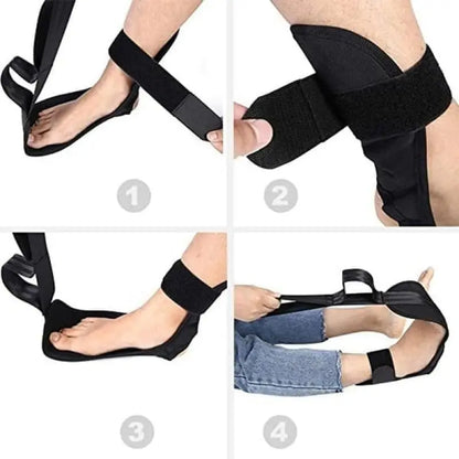 Foot and Calf Flexibility Stretching Strap – 155cm Yoga Band for Tendonitis and Ankle Support