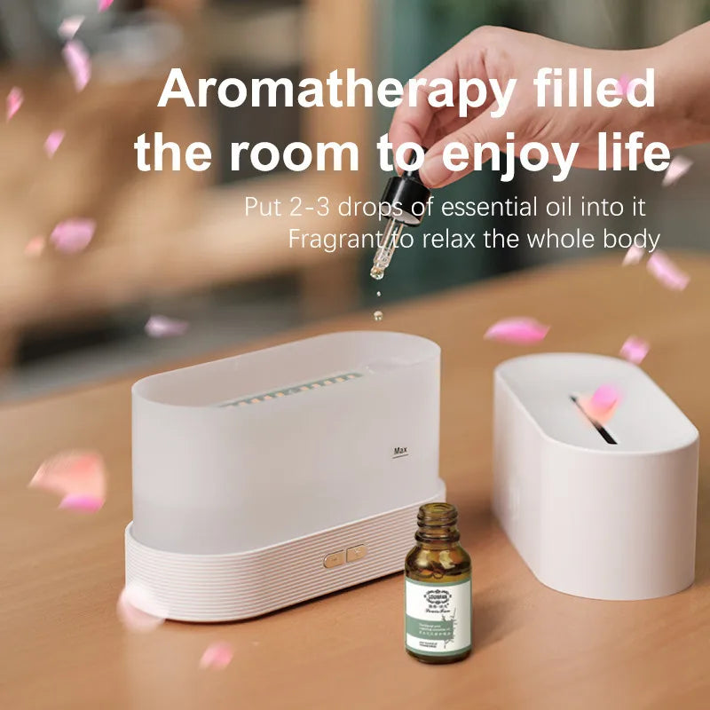 Multicolor Flame Aromatherapy Humidifier