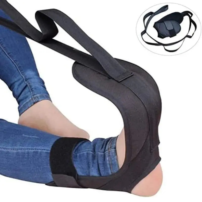 Foot and Calf Flexibility Stretching Strap – 155cm Yoga Band for Tendonitis and Ankle Support