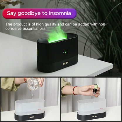 Multicolor Flame Aromatherapy Humidifier